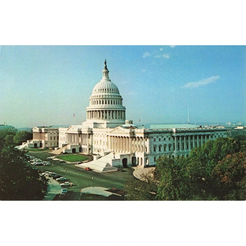 Vintage United States Capitol Washington DC Postcard US Historical Society VG+